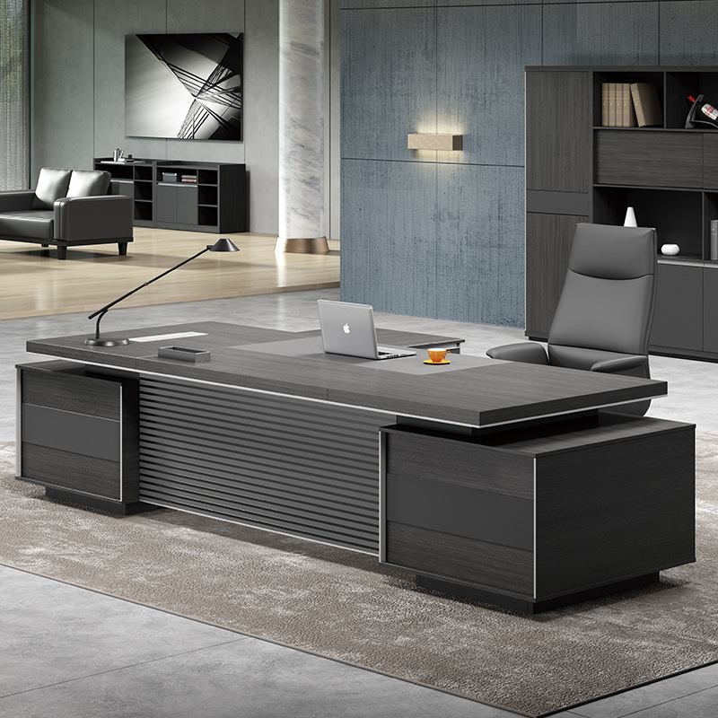 Modle DBT004 Dio Light Luksusowe prostenowoczesne biuro Pojedyncze biurko menedżerskie Biurko komputerowe, wysokie-koniec Biurko wykonawcze.